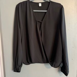 Long Sleeve Peekaboo Blouse